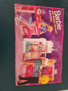 1995 Barbie - So Much To Do Kitchen. Front Of Box Only Could Frame As Decorative - Picture 1 of 3