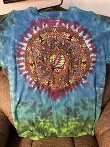 Grateful Dead Liquid Blue Wheel Tie Dye Shirt - Bild 1 von 5