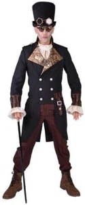 Frack 1900 Barock Rokoko Kostüm Herren Gothic Steampunk Anzug Lord Hut Brille - Bild 1 von 6