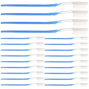 50 Pcs Einmalzahnbürsten Ohne Zahnpasta Einweg Plastikzahnbürsten Fräulein - Bild 1 von 12