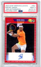 2023 Leaf 1989 Pro Set Tennis Rafael Nadal Auto #'d 19/45 PSA 9/10 DNA Certified