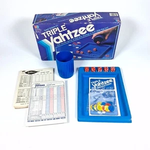 Triple Yahtzee 1982 completo con almohadilla de puntuación vintage extra - Imagen 1 de 7