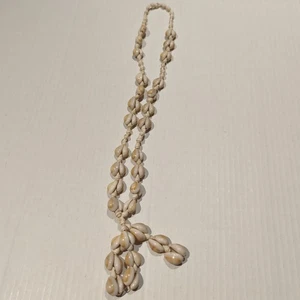 Collana Vintage Cowrie Puka Conchiglie Tropicale Hawaii Spiaggia Boho Hippie - Foto 1 di 7