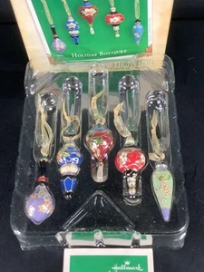 Hallmark Keepsake Ornaments Holiday Bouquet Set Of 5 Miniatures NOS 2004 - Picture 1 of 5
