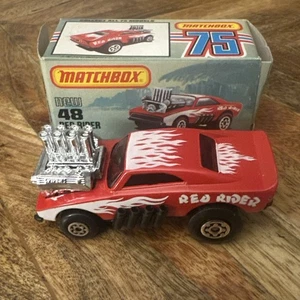 Matchbox Lesney Superfast Hong Kong 1972 MB48 Red Rider w/L Box - Picture 1 of 9