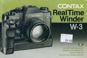 Contax Real Time Winder W-3 Instruction Manual - Picture 1 of 1