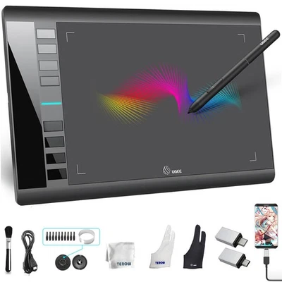 Drawing Tablet Graphics Tablets, M708 V2 Upgrade PC&Android Device,10x6 Inch ... - Image 1 of 4
