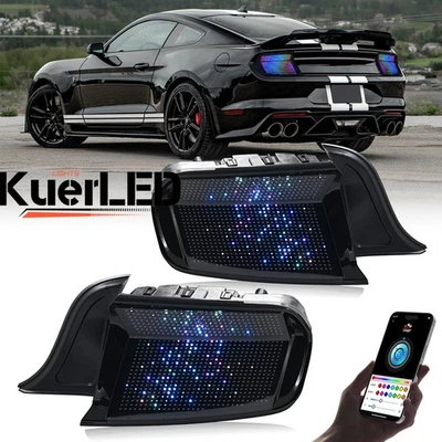 Customize RGB Pair LED Tail Light For Ford Mustang 2015-2023 Rear Lamp Assembly - Изображение 1 из 4