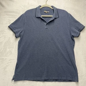 John Varvatos Poloshirt Herren XL 22x27 Modern Freizeit Baumwolle Komfort Blau Preppy - Bild 1 von 8