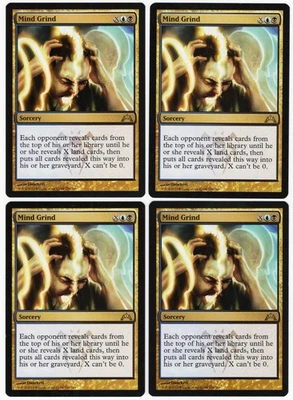 Mind Grind x4 4x 2013 Gatecrash PLAYSET Multi-Color Rare Sorcery MTG NM AZ1 - Image 1 of 2