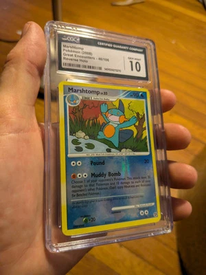 (POP 19) CGC 10 GEM MINT Pokemon Great Encounters Marshtomp LV.23 46/106 Holo - Image 1 of 4