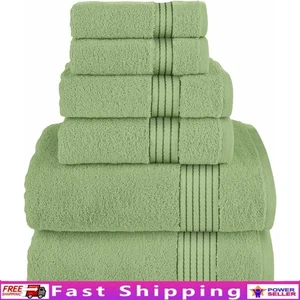 Türkische Baumwolle Handtuch Set 6-teilig Bad Handwaschlappen Schnelltrocknend Plüsch Saugfähig Neu - Bild 1 von 153