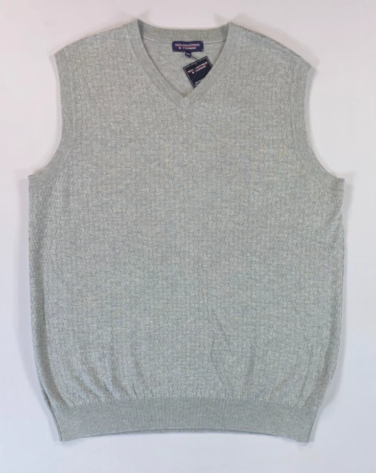 NEW Men's Roundtree & Yorke Big & Tall Large Weave Design Sweater Vest - Image 1 of 1