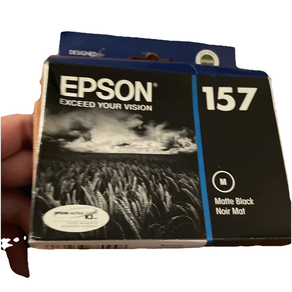2018 Epson 157 Matte Black UltraChrome K3  Ink Cartridge (T157820) Genuine - Image 1 of 1