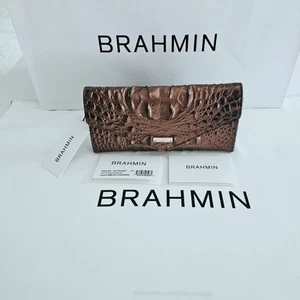 NEW BRAHMIN GANACHE OMBRE VERONICA WALLET - Picture 1 of 18