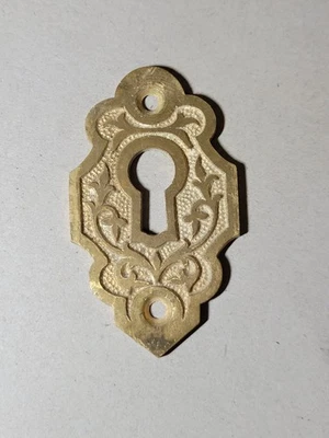 Herrajes para puertas victorianas antiguos de latón/bronce con cerradura de la década de 1880 2560 A Foto 1 de 3