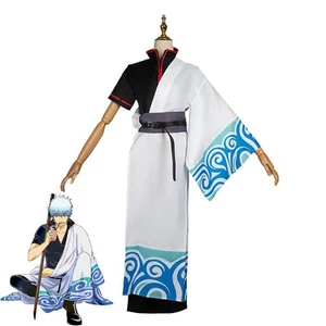 Gintama Sakata Gintoki Cosplay Costume XL Size - Picture 1 of 6