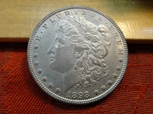 Dólar de plata Morgan de Estados Unidos 1898 $1 - sin precio base - envío y devolución gratuitos EE. UU. - Imagen 1 de 3