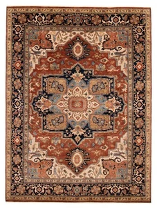 Traditional Vintage Hand-Knotted Carpet 8'8" x 11'9" Wool Area Rug - Picture 1 of 9