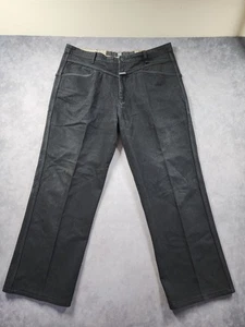 Marithe Francois Girbaud Jeans Herren 40M Schwarz Denim Dark Wash Wide Leg Vintage - Bild 1 von 12