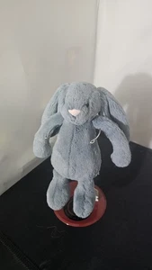 Jellycat Small BASHFUL DUSKY BLUE BUNNY  Soft Plush Toy RETIRED Baby Lovey NWT - Picture 1 of 5