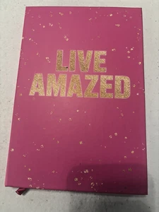 LIVE AMAZED Journal - new with blank pages - pink & gold covers - Picture 1 of 3