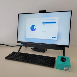 23.8" DELL Inspiron 5400 AIO Desktop 11th Intel i3 - 8GB RAM - 256GB SSD - Black - Photo 1/18