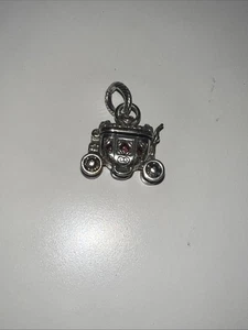Brighton  Vintage and Retired PRINCESS CARRIAGE CHARM Silver Color - Picture 1 of 8