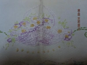 TWO VINTAGE HAND TOWELS--EMBROIDERED---#R25A-30 - Picture 1 of 24