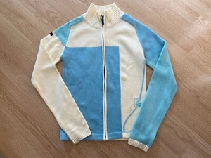 Volcom Epidermis Women’s Color Block Knit Full Zip Sweater Size L (runs small) - Picture 1 of 5