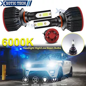 9005 HB3 9011 8000LM LED Headlight High/Low Beam Bulbs 6000K White Replacement - Bild 1 von 12