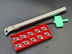 10x  DCGT 070202- AL K10 +  Bohrstange 93°  S12K SDUCR-07 für ALU  - Picture 1 of 1