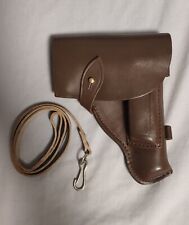 Military Soviet 9x18 Makarov Pistol Holster and Leather Lanyard Army Officer