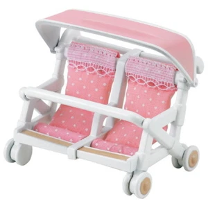 Calico Critters Sylvanian Families Sylvanian Family Double Baby Buggy Carriage - Imagen 1 de 2