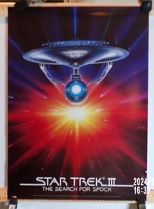 Star Trek III Movie Poster 1984  16"x 22" in Excellent Condition Enterprise - Picture 1 of 9
