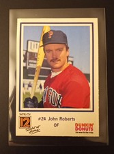 1989 Pawtucket Red Sox Dunkin' Donuts John Roberts #24