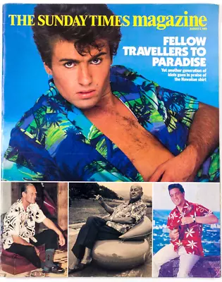 George Michael Peter Cook Roger Rees Paul Jones Nike SUNDAY TIMES MAGAZINE 1984 - Image 1 of 4