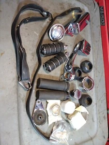 Harley-Davidson Parts Lot mixed used Harley parts pegs straps cap brake chrome - Bild 1 von 12
