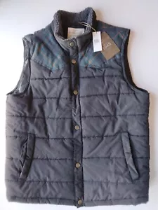 NWT Mens Original WEATHERPROOF Quilted Puffer Vest Black plaid Sz Large L - Picture 1 of 7