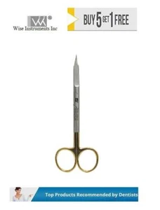 Wise Goldman-Fox scissor STRAIGHT blades with one blade serrated - Picture 1 of 1