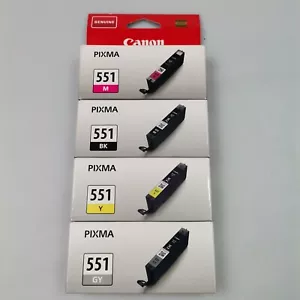 Multipack Canon de 551 Genuino GRIS/AMARILLO/MAGENTA Y NEGRO - Imagen 1 de 2