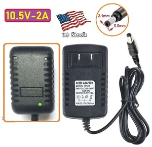 10.5V 2A AC Adapter (wall wart) Power Supply for home electronics 5.5x2.1mm Plug - Imagen 1 de 8