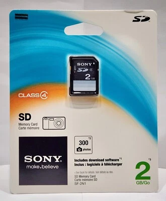 Genuine Sony 2GB Class 4 SD Card - OEM - SF2N1  - Image 1 of 3