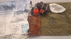 JUEGO DE 60 BOLSAS TEFILÍN TALIT KIPÁ SIDDUR FDI MILITAR ZAHAL ISRAELÍ JUDAICA JUDÍAS - Imagen 1 de 16