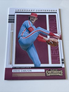 2021 Panini Contenders Baseball Steve Carlton Legendary Contenders
