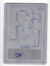 Jaden Noot Black Printing Plate Autograph 2021 Leaf Perfect Game 1/1 BA-JN1