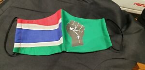 Custom Made Unisex Gambian Flag Facemask 
