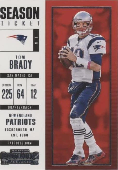 2017 Panini Contenders Tom Brady #95