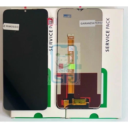 realme Schermo LCD con Vetro Touchscreen per realme C25Y - Nero