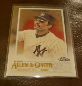 2020 Topps Chrome Allen Ginter 109 Reggie Jackson Base Card New York Yankees HOF - Picture 1 of 2
